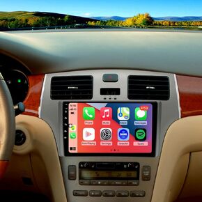 for LEX ES300 ES330 Radio Upgrade 2002 2003 2004 2005 2006,Android Stereo Navigation Replacement,Touch Screen,Voice Control,Wireless Carplay Android Auto,Free Camera