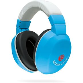 Lucid Audio HearMuffs Kids Hearing Protection Blue/White (Over-the-ear Sound Protection Ear Muffs Ages 5+)