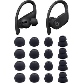 Replacement Earbud Ear Buds Tips Compatible with Powerbeats Pro Earbuds, 8 Pairs S/M/L/D 4 Sizes Soft Silicone Earbuds Tips Ear Tip – Ivory 23