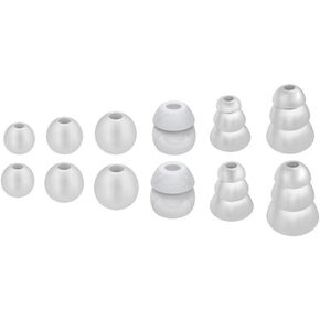 MEE audio Standard Eartips Ear Tip Combo Set (6 pairs in various sizes, black) for M6 / M6 PRO / MX PRO series / Pinnacle P1 / P2 / X1 / X5 / X6 / M9B / M6B and other earphones earbuds in-ear monitors