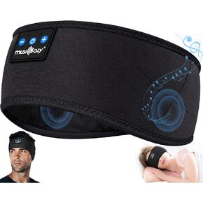 MUSICOZY Sleep Headphones Headband Bluetooth 5.4 Wireless Headband Headphones for Sleeping for Side Sleeper with Ultra-Thin HD Stero Speaker for Workout(S size)