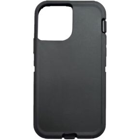 Replacement TPE Rubber Outer Skin Compatible with Otterbox Defender Series Case for iPhone 12/iPhone 12 Pro Black