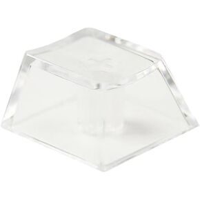Blank Crystal Transparent Keycaps PC Material 1U XDA Profile Keycap for MX switches Mechanical Keyboard Backlit (XDA Transparent, 20pcs)