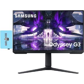 SAMSUNG Odyssey G32A FreeSync Monitor LS24AG320NNXZA Bundle with Docztorm Dock, 24" FHD VA (1920x1080) Display, VESA Mount (100x100mm), HDMI, Ideal for Home & Business, Black (2024 Latest Model)