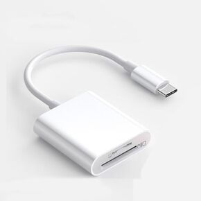 Sd Card Adapter, 2-in-1 USB C Memory Card Reader for SDXC, SDHC, SD, SD Card Reader USB C, Sd Card Reader for Android, Memory Card Reader