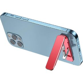 Universal Adjustable Foldable Thin Pocket Aluminum Tabletop Mobile Kickstand Compatible for Any Cellphone with Vertical and Horizontal Adjustable Angle, Silver