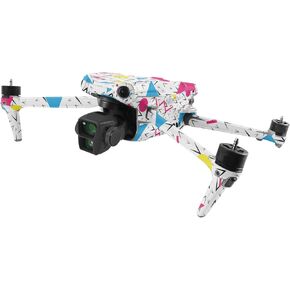 MightySkins Skin Compatible with DJI Air 3-90s Fun | Protective, Durable, and Unique Vinyl Decal wrap Cover | Easy to Apply, Remove, and Change Styles