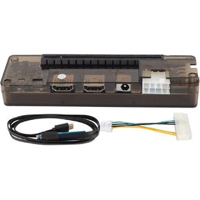 EXP GDC PCIE3.0 Laptop External Independent Video Card Dock, M.2 M Key External Graphics Card Dock, for Mini PCI E for Expresscard, 6Pin Interface Output