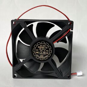 D80SH-12 DC12V 0.18A 8CM 8025 Cooling Fan for YAOGBAO D80SH-12 (M-GP1) 2-Wire Power Supply Chassis Cooling Fan