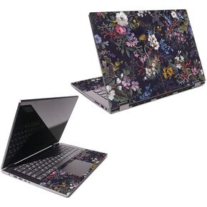 MightySkins Skin Compatible with Lenovo Flex 6 14" (2018) - Midnight Blossom | Protective, Durable, and Unique Vinyl Decal wrap Cover | Easy to Apply, Remove, and Change Styles | Made in The USA