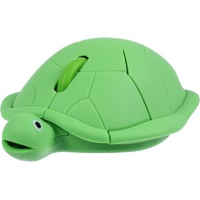 Wireless Mouse,Cute Animal Green Turtle Shape Portable Quiet Lightweight Optical USB Mice Silent Cordless Mouse for PC Laptop Computer Notebook MacBook Desktop for Kids Adults, 1600 DPI 3 Buttons