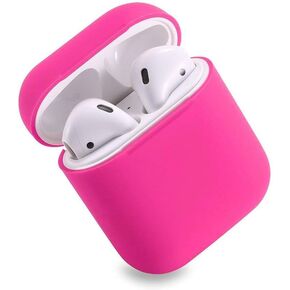 HappyCover Compatible for Airpods Case 2 & 1, Protective Silicone Cover Skin for Airpods Charging Case (Rosy)
