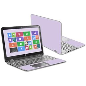 MightySkins Skin Compatible with HP Envy x360 15.6" - Solid Lilac | Protective, Durable, and Unique Vinyl Decal wrap Cover | Easy to Apply, Remove, and Change Styles | Made in The USA