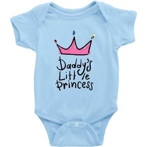بدلة قطعة واحدة للأميرة الصغيرة من Daddy's لملابس الأطفال الرضع بأكمام قصيرة من الجنسين