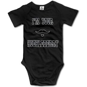 I'm Your Huckleberry Doc Holliday Infant Toddler Climbing Bodysuit Short Sleeve Romper Jumpsuit Black