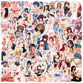 Hot Cartoon Bikini Girls Stickers 100pcs Sexy Girl Vinyl Waterproof Stickers for Laptop Skateboard Water Bottles Computer Phone Stickers for Adults(BJN)