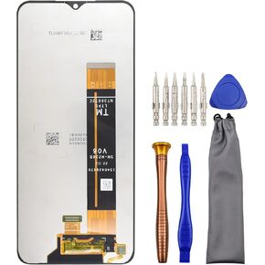 Complete Screen LCD Digitizer Touch Assembly Replacement for Samsung Galaxy M23 SM-M236B with Tool Kit Black 6.6"