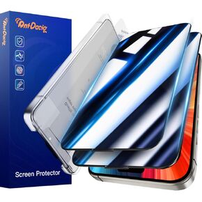 for iPhone 14 Pro Max Privacy Screen Protector, Auto-Alignment,Auto-Dust Removal,10X Stronger with Reinforced Edges Anti-Spy,Scratch & Smudge-Resistant Surface, 9H Tempered Glass - 2 Pack