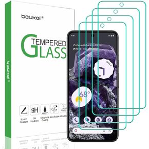 beukei (4 Pack) Compatible for Google Pixel 8 Pro 5G / Google Pixel 8 Pro Screen Protector Tempered Glass, (6.7 inch) Touch Sensitive,Case Friendly, 9H Hardness
