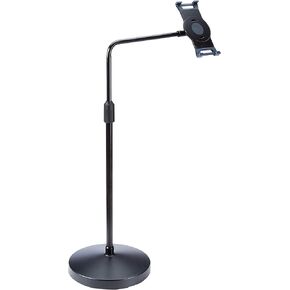 Aidata US-5007W حامل ذراع تمديد للكمبيوتر اللوحي العالمي (XL)، أسود، دعامة زنبركية عالمية تناسب معظم أجهزة الكمبيوتر اللوحية مقاس 7.9 بوصة ~ 13 بوصة، تصميم مريح بدون استخدام اليدين، زوايا عرض قابلة للتعديل