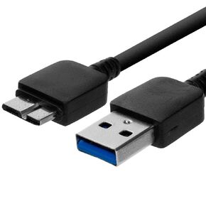 NiceTQ Replacement PC USB3.0 Data Sync Power Charger Cable for ASUS MB169B+ 15.6" Full HD 1920x1080 IPS USB Portable Monitor