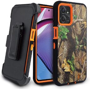 for Motorola Moto G-Power-5G 2023 Case: Moto G 5G 2023, with Belt Clip Holster Heavy Duty Full Body Protection Built in Screen Protector Kickstand Phone case (Camo)