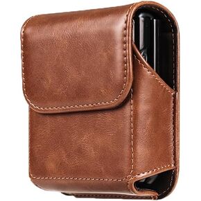 Flip Phone Holster for Samsung Galaxy Z Flip 5, Z Flip 4, Z Flip 3 5G, Z Flip 5G, for Motorola Razr 40 Ultra, Razr 5G, Razr 2022, Razr+ 2023 Cell Phone Pouch Case with Belt Clip Loop Holder (Black)