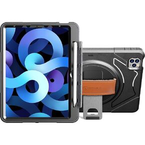 New iPad Pro 11 4th Gen 2023, iPad Air 10.9 5th 4th Gen Case, iPad Pro 11 2nd 3rd 4th Gen Case with Pencil Holder Screen Protector Kickstand, Hand Strap iPad Pro 11 inch