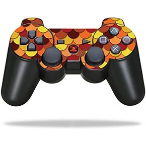 Protective Vinyl Skin Decal Skin Compatible with Sony Playstation 3 PS3 Controller wrap Sticker Skins Red Scales