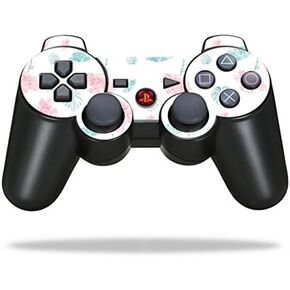 Protective Vinyl Skin Decal Skin Compatible with Sony Playstation 3 PS3 Controller wrap Sticker Skins Flower Power White