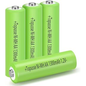 1.2V Ni-MH Rechargeble AAA Batteries 12 Pack, Long-Lasting Batteries AAA Size Pack, Triple AAA Batteries Rechargeble 800mAh for Outdoor Solar Lights