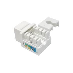 Cat6 RJ45 Keystone Jack White for Fast and Easy Ethernet Termination (10 Pack White)