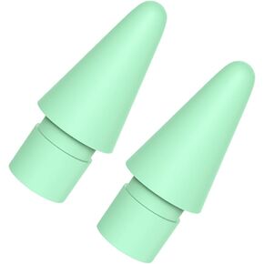 TUCANA 2PCS Colorful Pen Tips Compatible for Apple iPad Pencil 1st & 2nd Generation (Green)