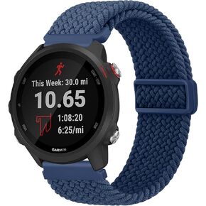 العصابات المتوافقة مع Garmin Vivoactive 5 / Venu 2 Plus / Venu Sq / Venu / Vivoactive 3 Watch Band Women، حزام بديل من النايلون الناعم لـ Garmin Vivomove Sport، Vivoactive 3 Music، Forerunner 645 / 245 Music Watch الذكية