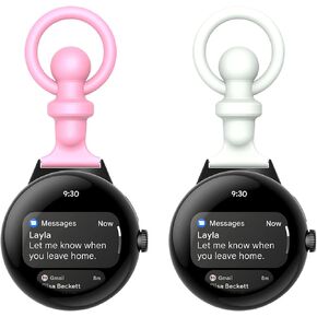 Compatible with Google Pixel/Pixel 2 Watch Fob Keychain Pocket Watch Clip Nurse Doctors Strap Silicone Replacement Band for Midwives Healthcare Paramedics Hikers