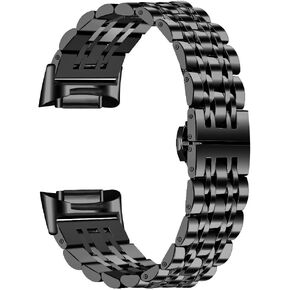 سوار متوافق مع سوار Fitbit Charge 6 للنساء والرجال، سوار معدني بديل أنيق لساعة Fitbit Charge 6 لتتبع اللياقة البدنية والصحة