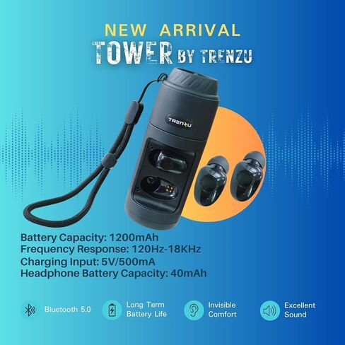 Mini Bluetooth Portable Speaker with Wireless Earbuds 2 in 1, Outdoor Small Speakers Deep Bass, Long Battery for Home, Party, Sport, Outdoor Travel (Black) in Saudi Arabia