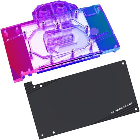 Copper GPU Water Cooling Block GPU Waterblock Graphics Card Water Cooling Block for Zotac Gaming RTX 4070 Ti 12GB X OC (5V ARGB RBW Aura Effect LED Lights GPU Block with Backplate) in Saudi Arabia
