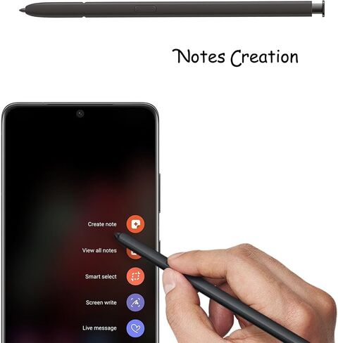 قلم Galaxy S24 Ultra S بديل لقلم Samsung Galaxy S24 Ultra Stylus، 4096 مستوى من حساسية الضغط، الإصدار الأمريكي، EJ-PS928BYEGUS، بدون بلوتوث + محول (رمادي داكن) in Saudi Arabia