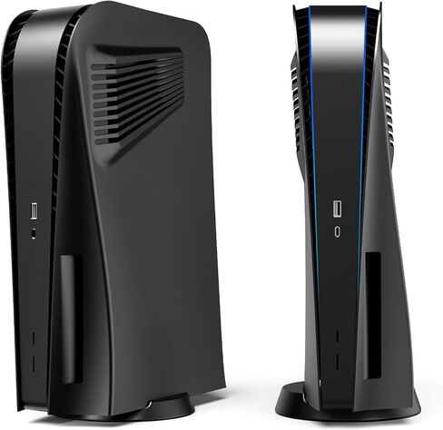 Plates Cover for PS5, Faceplate with Cooling Vent for PlayStation 5 Disc Edition Console, ABS Anti-Scratch Dustproof Hard Shockproof Replacement Side Plate Shell Case for PS5 Accessories in Kuwait