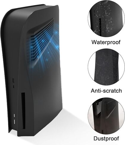Plates Cover for PS5, Faceplate with Cooling Vent for PlayStation 5 Disc Edition Console, ABS Anti-Scratch Dustproof Hard Shockproof Replacement Side Plate Shell Case for PS5 Accessories in Kuwait
