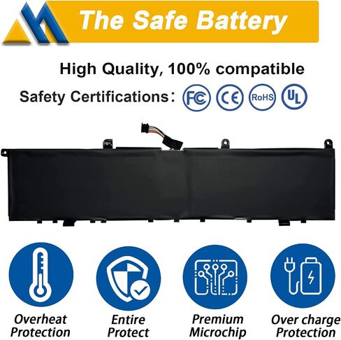 L17C4P72 Laptop Battery Replacement for Lenovo ThinkPad X1 Extreme 1st Gen/2nd Gen ThinkPad P1 1st/2nd Gen Series L17M4P72 01AY968 01AY969 L18M4P71 01YU911 5B10V98091 SB10Q76929 SB10Q76928 in Kuwait