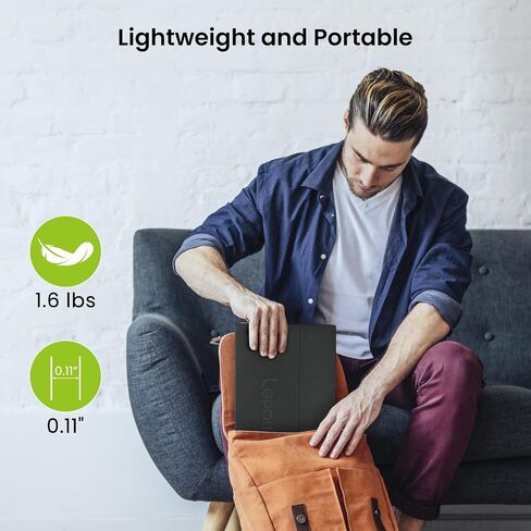 Lepow Portable Monitor, 15.6" Portable Screen with 1080P FHD, IPS, HDR, Full-Function Type-C, Plug & Play, Smart Cover, Lightweight External Monitor for Laptop w/Full-featured USB-c Port, PC, Macbook in Saudi Arabia