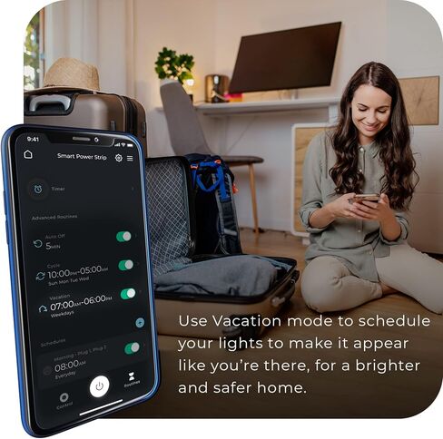 Globe Electric 50573 Wi-Fi Smart 4-Outlet Surge Protector 2 USB Port Power Strip, Gray, No Hub Required, Voice Activated, Independently Controlled Grounded Outlets, 3.1A Combined USB-A and USB-C Ports in Saudi Arabia