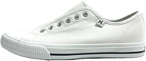 Hurley Women's Chloe Slip On Fashion Sneaker Shoes - White, US Size 7 (M), 1676560 in Saudi Arabia