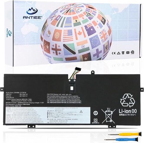 ANTIEE L21C4PH0 L21D4PH0 L21B4PH0 Laptop Battery for Lenovo IdeaPad Yoga 9 14IAP7 Series SB11D97139 5B11D97140 5B11D97141 5B11D97146 5B11D97142 SB11D97143 SB11D97144 SB11D97145 15.52V 75Wh 4-Cell in Saudi Arabia