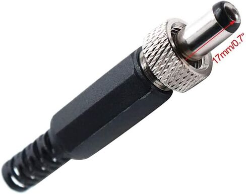 5.5 مللي متر × 2.1 مللي متر ذكر تيار مستمر موصل قابس الطاقة وقفل المسمار أنثى لوحة المقبس محول تركيب ، مجموعات من 2 in Kuwait