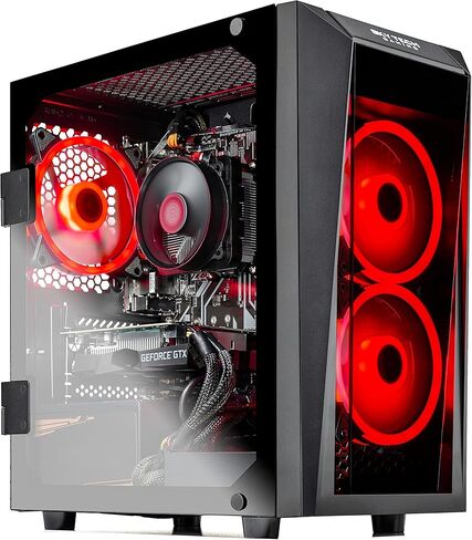 سطح المكتب Skytech Gaming Blaze 3.0 PC - AMD Ryzen 7 5800X 8-core 3.8 جيجا هرتز، RTX 3070 8 جيجا GDDR6، 16 جيجا DDR4 3200 ميجا هرتز، 1 تيرابايت Gen4 NVMe SSD، 240 مم AIO، 750 وات Gold PSU، Windows 11 Home 64 بت، AC WiFi، أسود in Kuwait