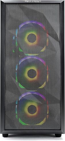 SkyTech Blaze II Gaming Computer PC Desktop - Ryzen 5 3600 6-Core 3.6GHz, GTX 1650 4G, 500G SSD, 8GB DDR4 3200, RGB, AC WiFi, Windows 10 Home 64-bit in Saudi Arabia