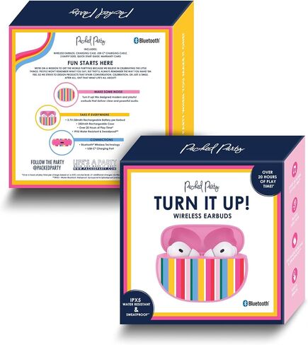 Packed Party "More Color More Fun Bluetooth True Wireless Earbuds in Saudi Arabia